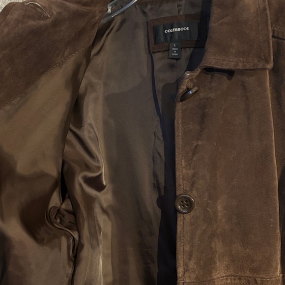 Classic Brown Suede Leather Jacket - Picture 11 of 13